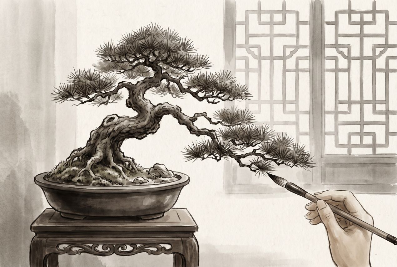 免费菠萝案头清供盆景制作视频教程 - gz103982.cn